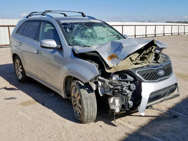 5XYKW4A2XCG261827 - 2012 KIA SORENTO SX SILVER photo 1