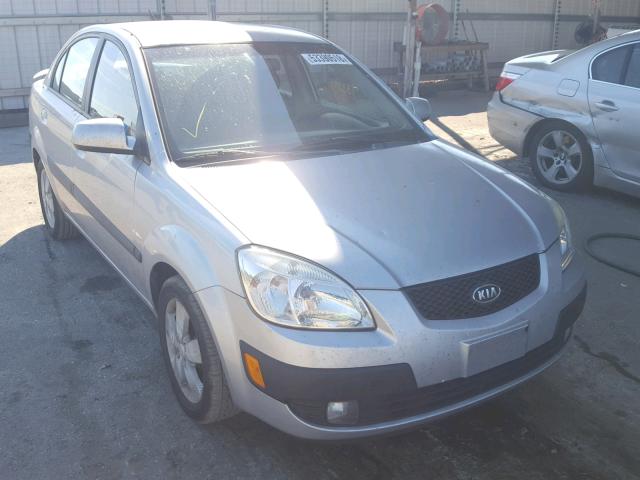 KNADE123976224355 - 2007 KIA RIO BASE SILVER photo 1