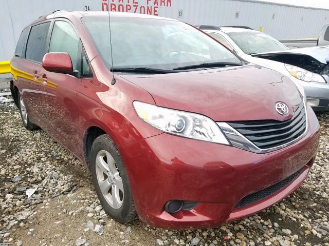5TDKK3DC4BS042289 - 2011 TOYOTA SIENNA LE RED photo 1