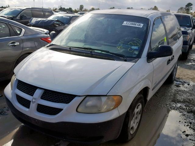 1D4GP25303B243196 - 2003 DODGE CARAVAN SE WHITE photo 2