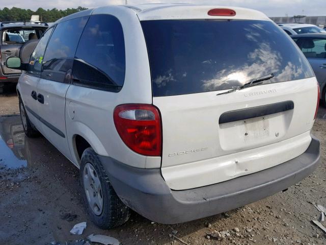 1D4GP25303B243196 - 2003 DODGE CARAVAN SE WHITE photo 3