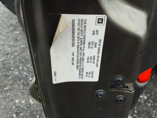 1G2WJ52KXVF257033 - 1997 PONTIAC GRAND PRIX GRAY photo 10