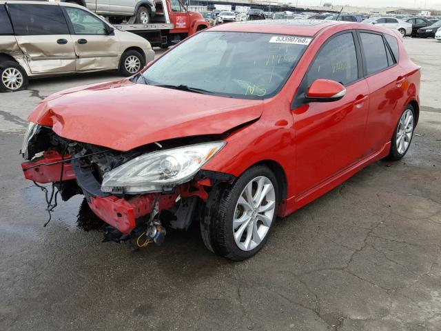 JM1BL1H58A1142789 - 2010 MAZDA 3 S RED photo 2