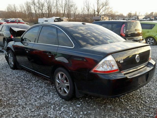 1MEHM42W79G600307 - 2009 MERCURY SABLE PREM BLACK photo 3