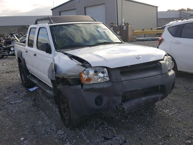 1N6ED27T22C387512 - 2002 NISSAN FRONTIER C WHITE photo 1