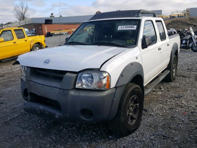 1N6ED27T22C387512 - 2002 NISSAN FRONTIER C WHITE photo 2