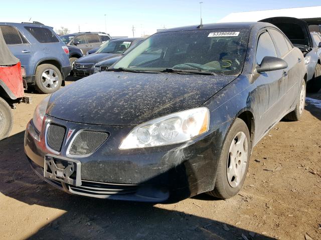 1G2ZF57B584189733 - 2008 PONTIAC G6 VALUE L BLACK photo 2