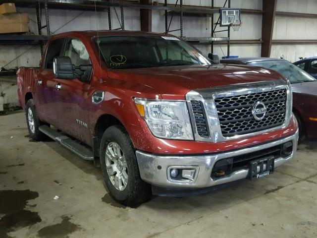 1N6AA1E57HN500826 - 2017 NISSAN TITAN SV RED photo 1