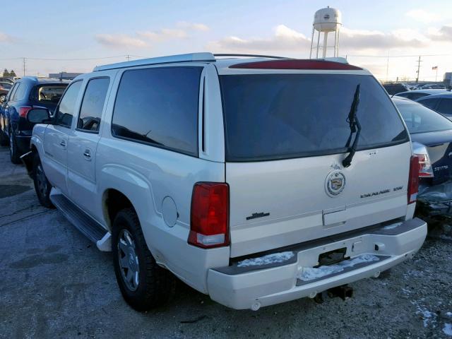 3GYFK66N74G209936 - 2004 CADILLAC ESCALADE E WHITE photo 3