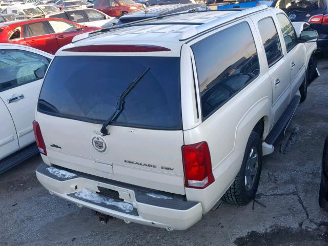 3GYFK66N74G209936 - 2004 CADILLAC ESCALADE E WHITE photo 4