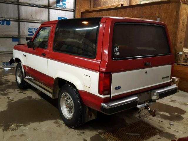 1FMCU14T3KUB37534 - 1989 FORD BRONCO II TWO TONE photo 3