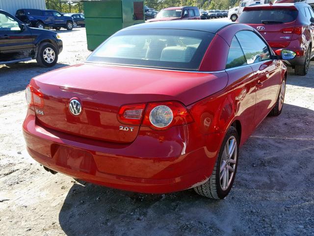 WVWFA71F09V020297 - 2009 VOLKSWAGEN EOS LUX 红色 照片 4