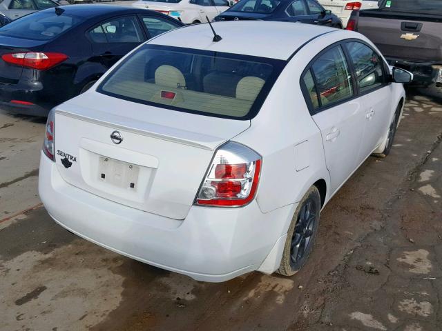 3N1AB61E58L614975 - 2008 NISSAN SENTRA 2.0 WHITE photo 4