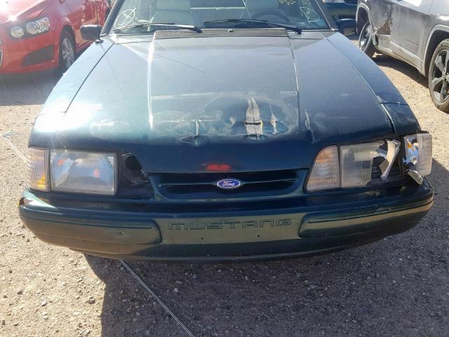 1FACP44E1LF156822 - 1990 FORD MUSTANG LX GREEN photo 9