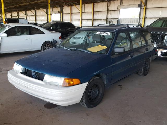 3FAPP15J5PR137291 - 1993 FORD ESCORT LX GREEN photo 2