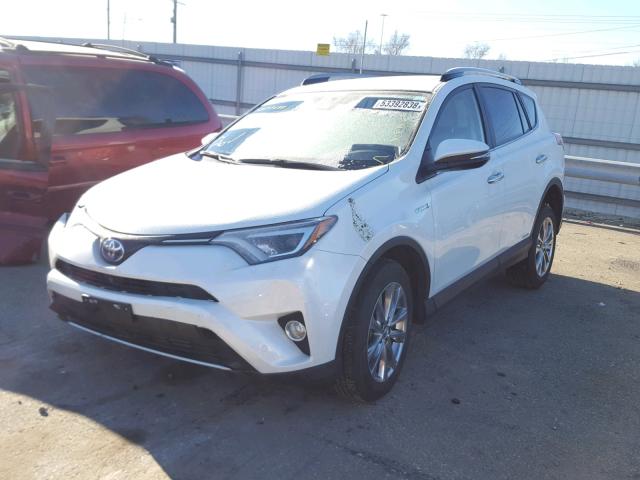 JTMDJREVXHD096103 - 2017 TOYOTA RAV4 HV LI WHITE photo 2