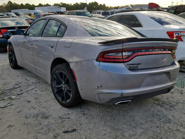 2C3CDXBG3JH186042 - 2018 DODGE CHARGER SX SILVER photo 3