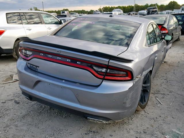 2C3CDXBG3JH186042 - 2018 DODGE CHARGER SX SILVER photo 4