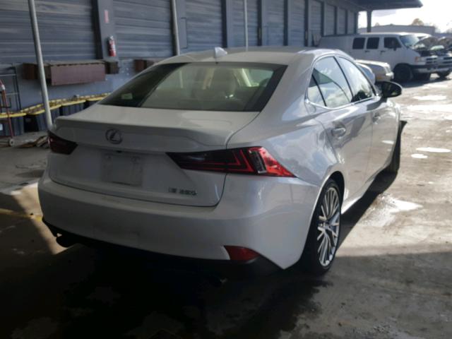 JTHBF1D28F5080358 - 2015 LEXUS IS 250 WHITE photo 4