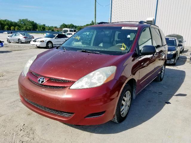 5TDZA23C36S492986 - 2006 TOYOTA SIENNA RED photo 2