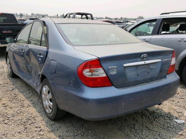4T1BE32K140799419 - 2004 TOYOTA CAMRY LE/X BLUE photo 3