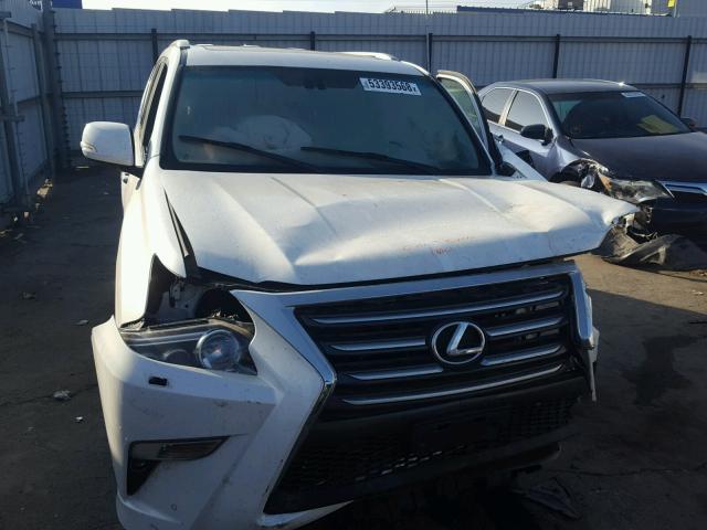 JTJJM7FX1E5082544 - 2014 LEXUS GX PREMIUM WHITE photo 9