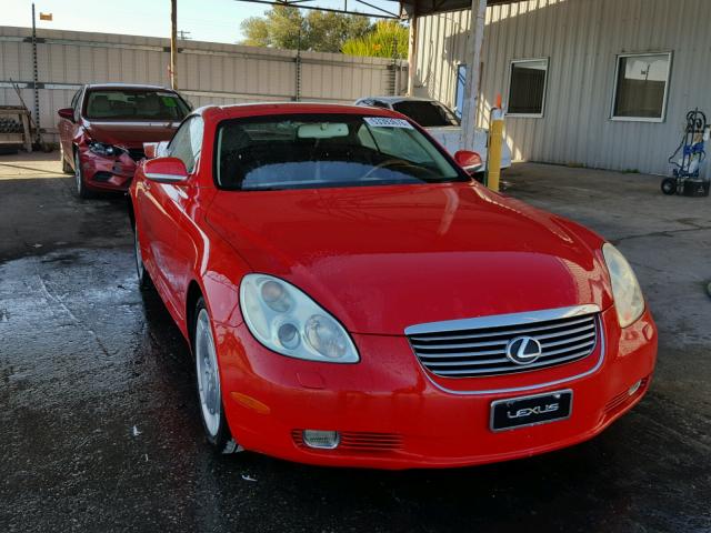 JTHFN48Y930037919 - 2003 LEXUS SC 430 RED photo 1