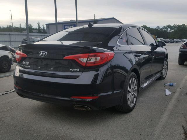 5NPE34AF3FH082583 - 2015 HYUNDAI SONATA SPO BLACK photo 4