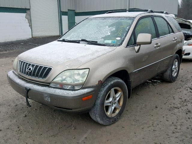 JTJHF10U530313203 - 2003 LEXUS RX 300 GOLD photo 2