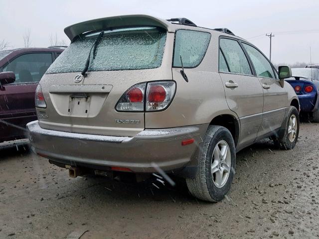 JTJHF10U530313203 - 2003 LEXUS RX 300 GOLD photo 4