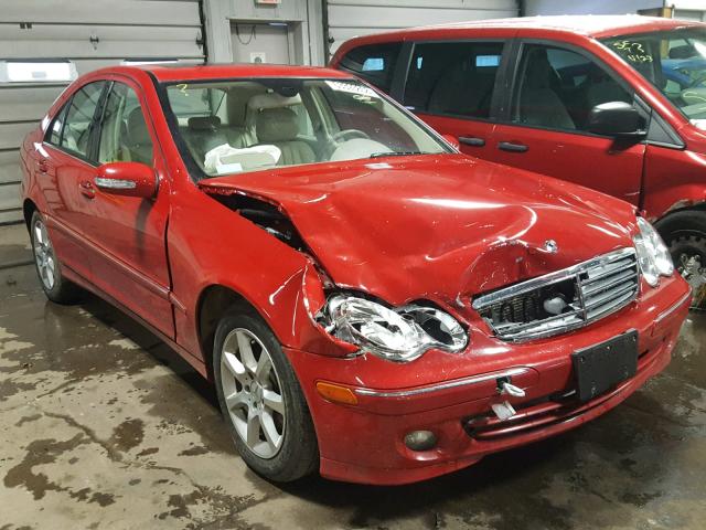 WDBRF92H47F859076 - 2007 MERCEDES-BENZ C 280 4MAT RED photo 1