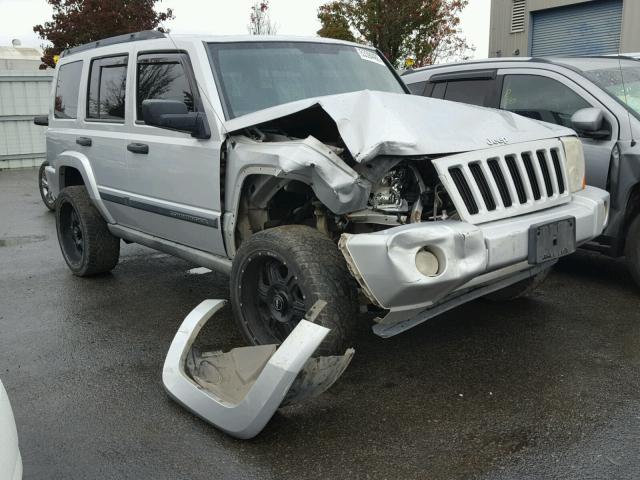 1J8HH48KX6C206676 - 2006 JEEP COMMANDER SILVER photo 1