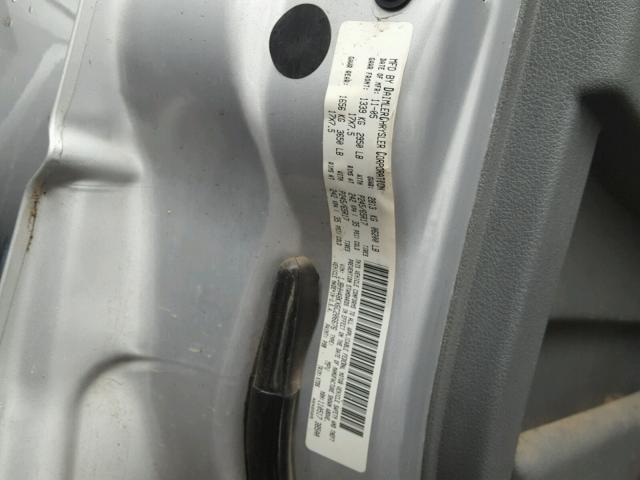 1J8HH48KX6C206676 - 2006 JEEP COMMANDER SILVER photo 10