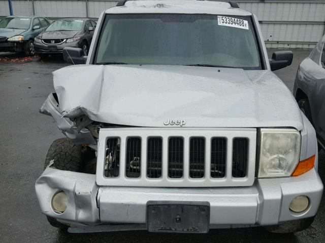 1J8HH48KX6C206676 - 2006 JEEP COMMANDER SILVER photo 7