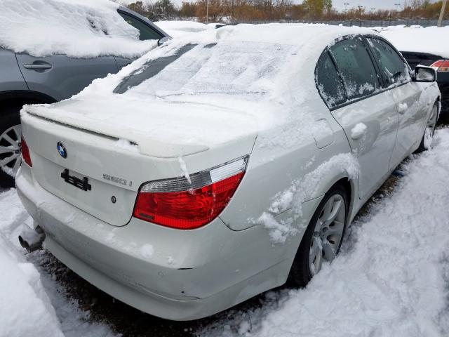 WBANB53567CP05170 - 2007 BMW 550 I WHITE photo 4