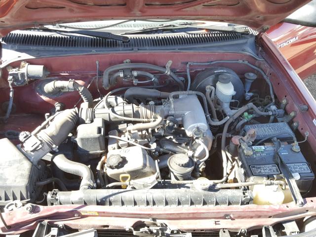 5TENL42N92Z074971 - 2002 TOYOTA TACOMA RED photo 7