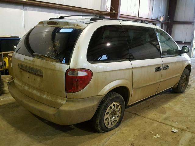 1B4GP25R21B166035 - 2001 DODGE CARAVAN SE SILVER photo 4