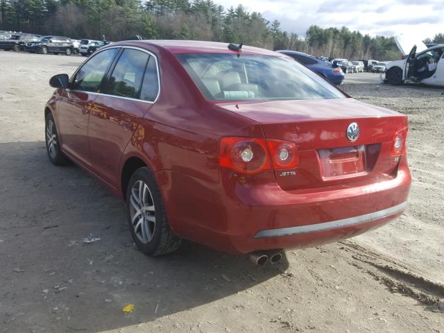 3VWSG71K76M718158 - 2006 VOLKSWAGEN JETTA 2.5 RED photo 3