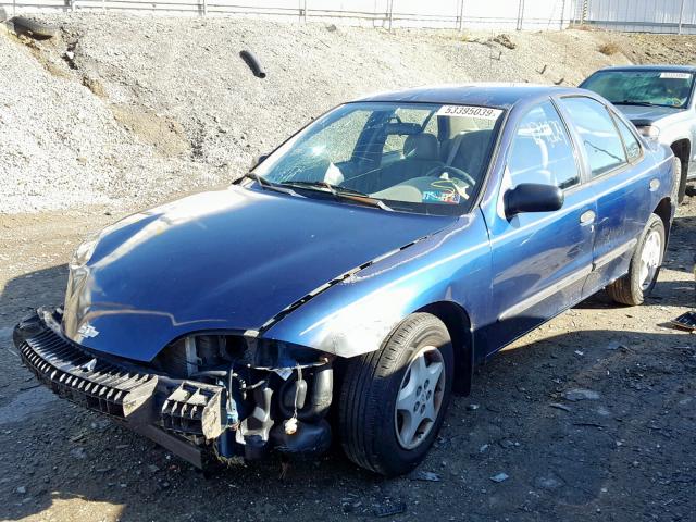 1G1JC524427103367 - 2002 CHEVROLET CAVALIER B BLUE photo 2