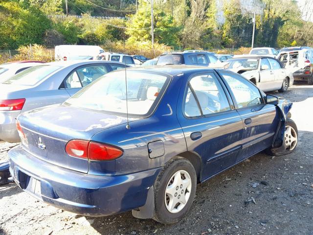 1G1JC524427103367 - 2002 CHEVROLET CAVALIER B BLUE photo 4