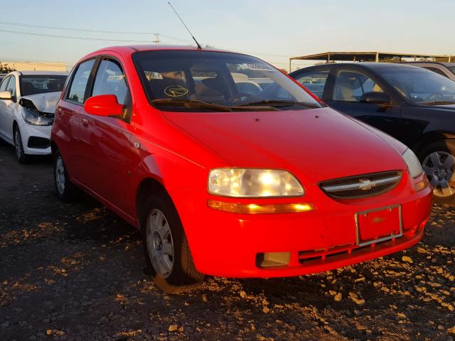 KL1TD66658B063182 - 2008 CHEVROLET AVEO BASE Qırmızı foto 1