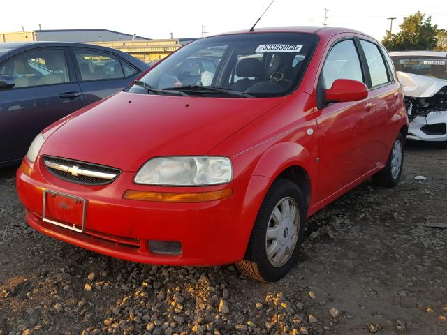 KL1TD66658B063182 - 2008 CHEVROLET AVEO BASE Qırmızı foto 2