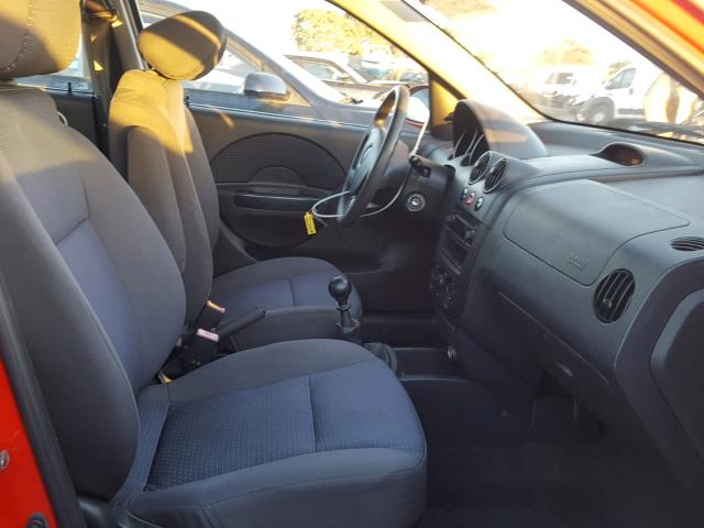 KL1TD66658B063182 - 2008 CHEVROLET AVEO BASE Qırmızı foto 5