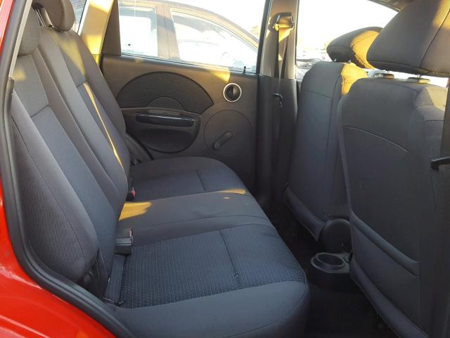 KL1TD66658B063182 - 2008 CHEVROLET AVEO BASE Qırmızı foto 6