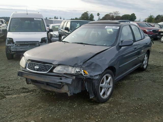 3N1BB51D11L118938 - 2001 NISSAN SENTRA SE GRAY photo 2