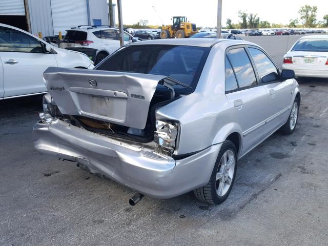 JM1BJ226231170362 - 2003 MAZDA PROTEGE DX SILVER photo 4