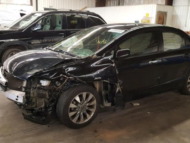 2HGFA16919H328489 - 2009 HONDA CIVIC EXL BLACK photo 9