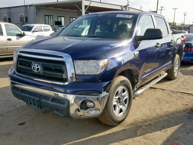 5TFEY5F19DX136023 - 2013 TOYOTA TUNDRA CRE BLUE photo 2