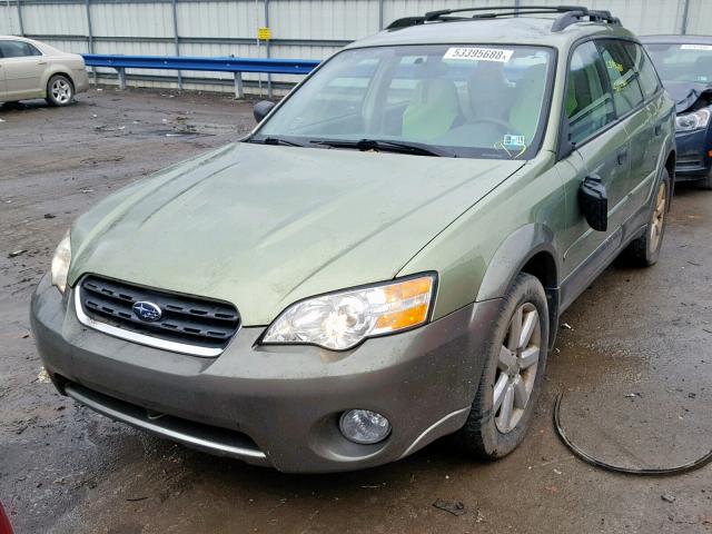 4S4BP61C577310240 - 2007 SUBARU LEGACY OUT GREEN photo 2