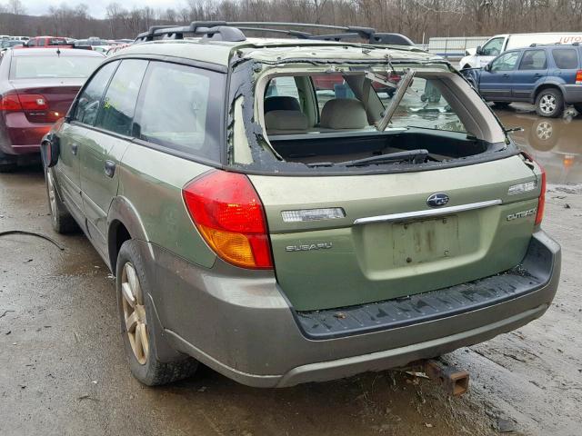 4S4BP61C577310240 - 2007 SUBARU LEGACY OUT GREEN photo 3